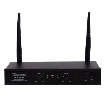 ไมโครโฟนคาราโอเกะ  SONAR รุ่น WM-400 ไมโครโฟนคู่ ไมค์ไร้สาย สัญญาณVHF อย่างดี_1